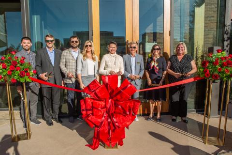Burwell Center ribbon cutting
